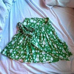 Zara XS Flare Skirt silk-cotton